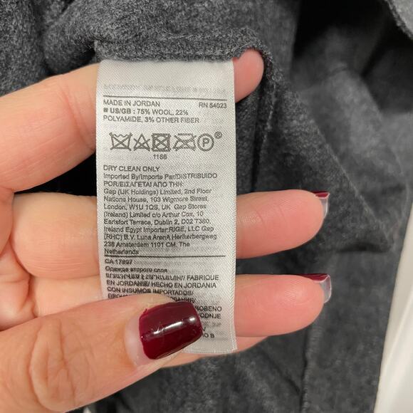 Banana Republic Gray Wool Unstructured Blazer Jacket Size 2P Petite Career - Picture 6 of 8